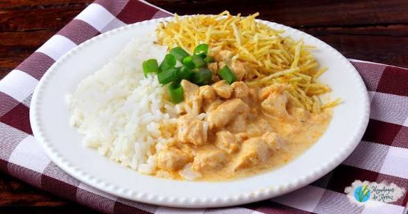 Almoço: Strogonoff